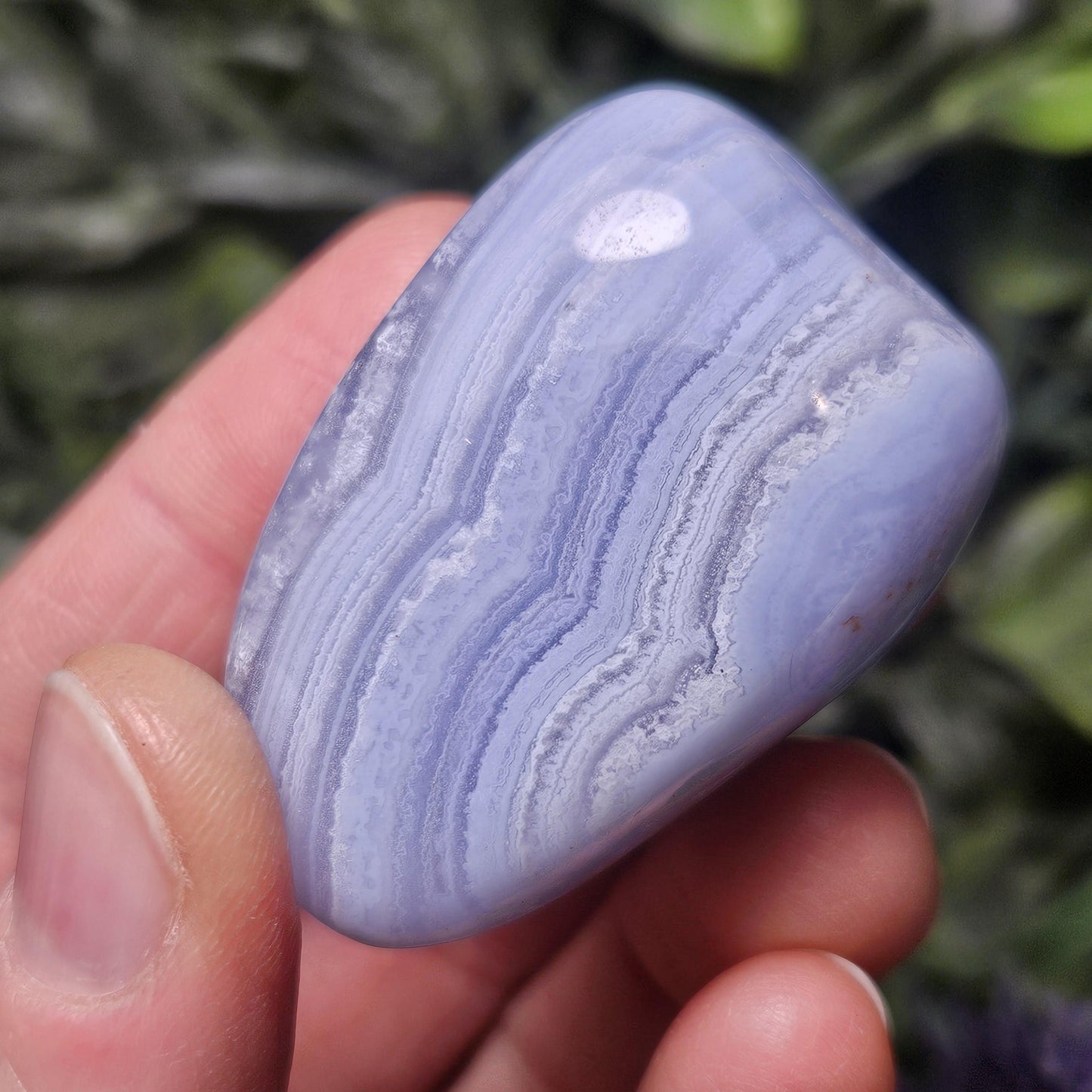 Blue Lace Agate from Namibia (1.25"