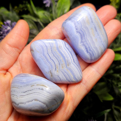 Blue Lace Agate from Namibia (1.25"