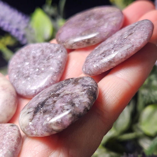 Lepidolite Polished Stone 1.25", Lepidolite Crystal Specimen