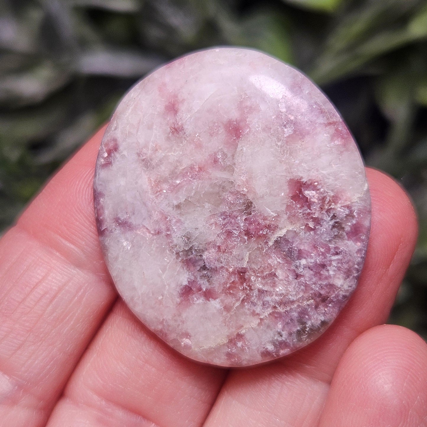 Lepidolite Polished Stone 1.25", Lepidolite Crystal Specimen