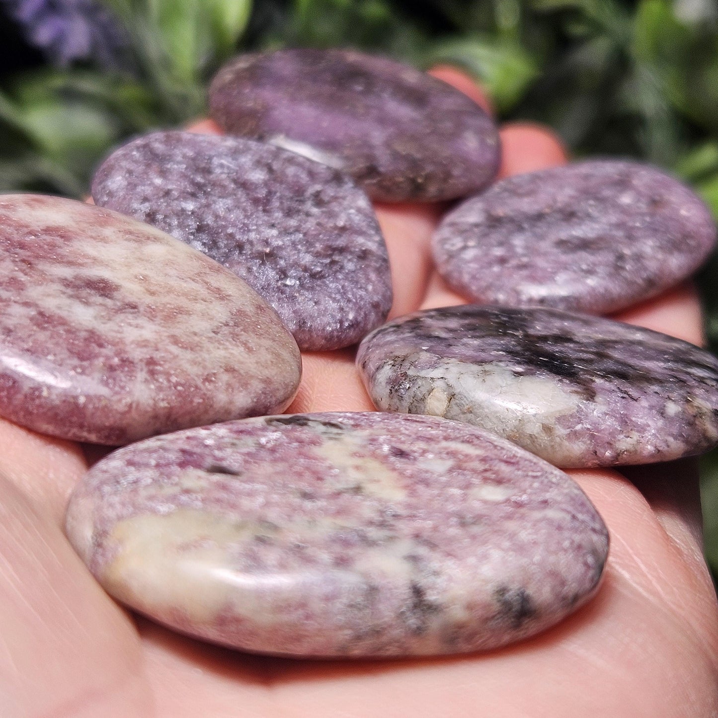 Lepidolite Polished Stone 1.25", Lepidolite Crystal Specimen