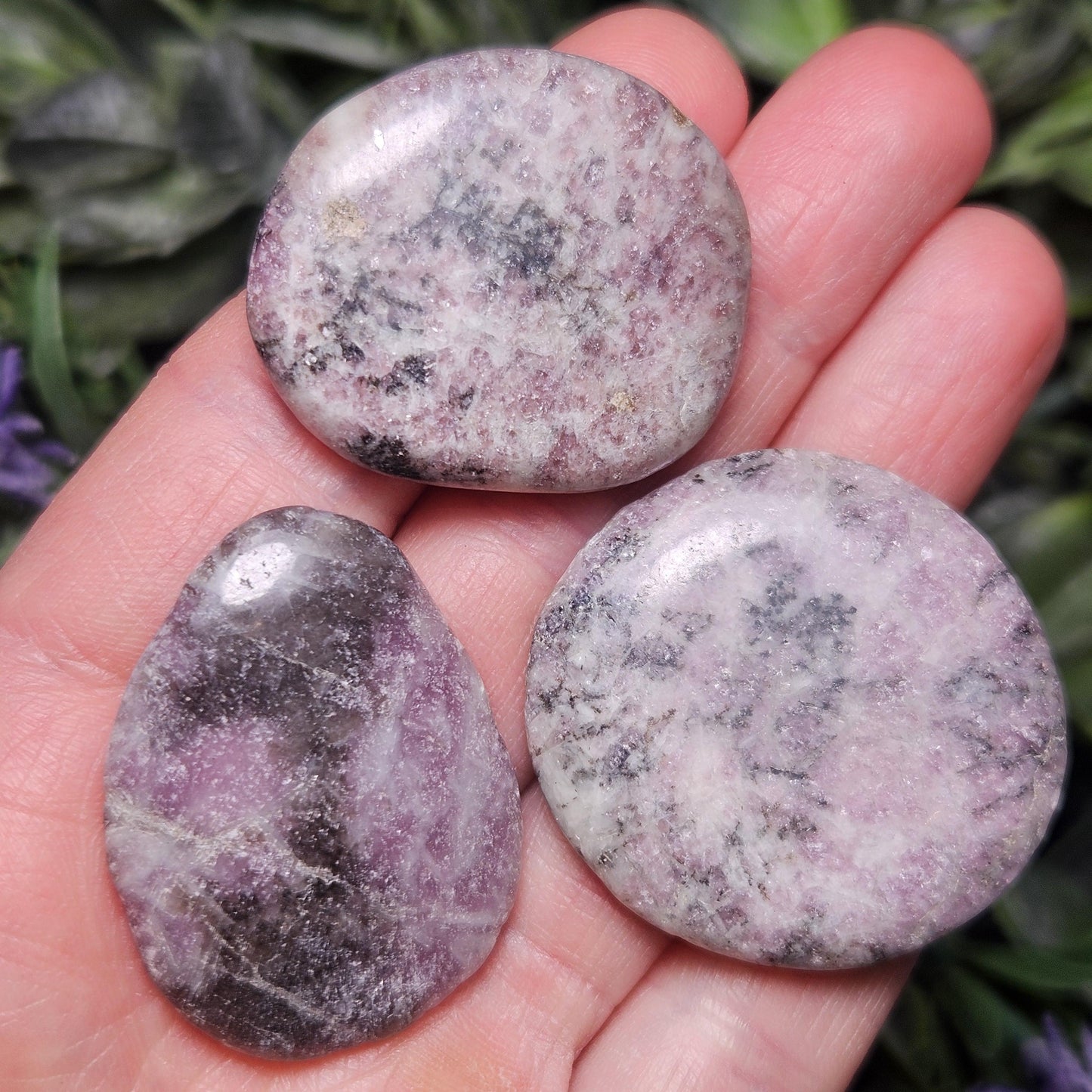 Lepidolite Polished Stone 1.25", Lepidolite Crystal Specimen