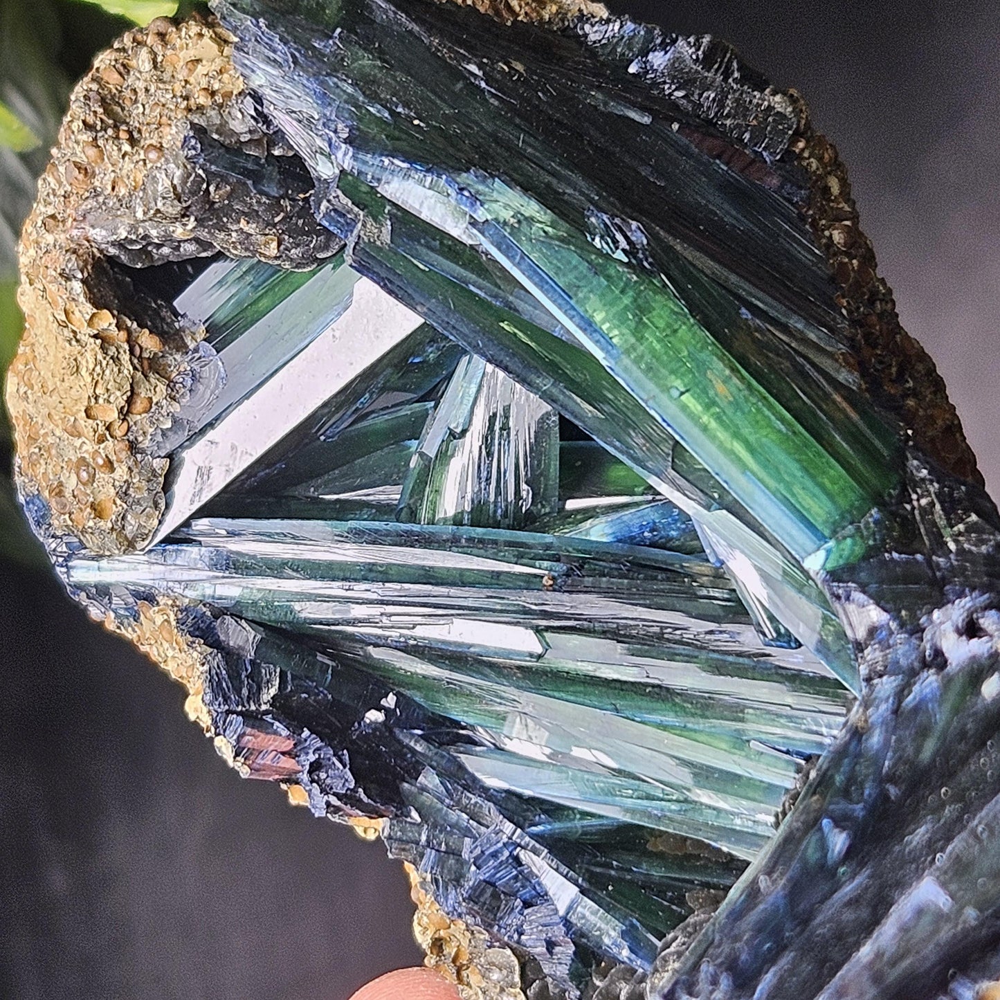 Vivianite Crystal Cluster 316g, Vivianite Specimen, Raw Blue