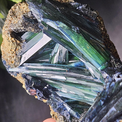 Vivianite Crystal Cluster 316g, Vivianite Specimen, Raw Blue