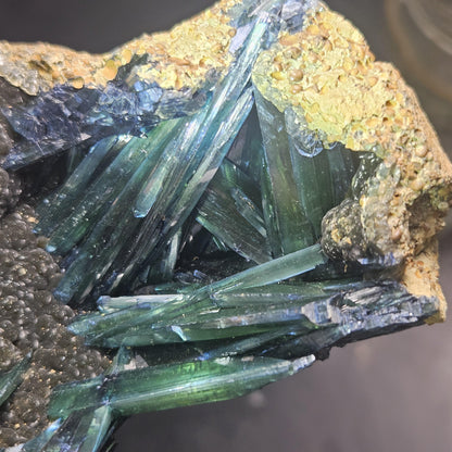 Vivianite Crystal Cluster 316g, Vivianite Specimen, Raw Blue