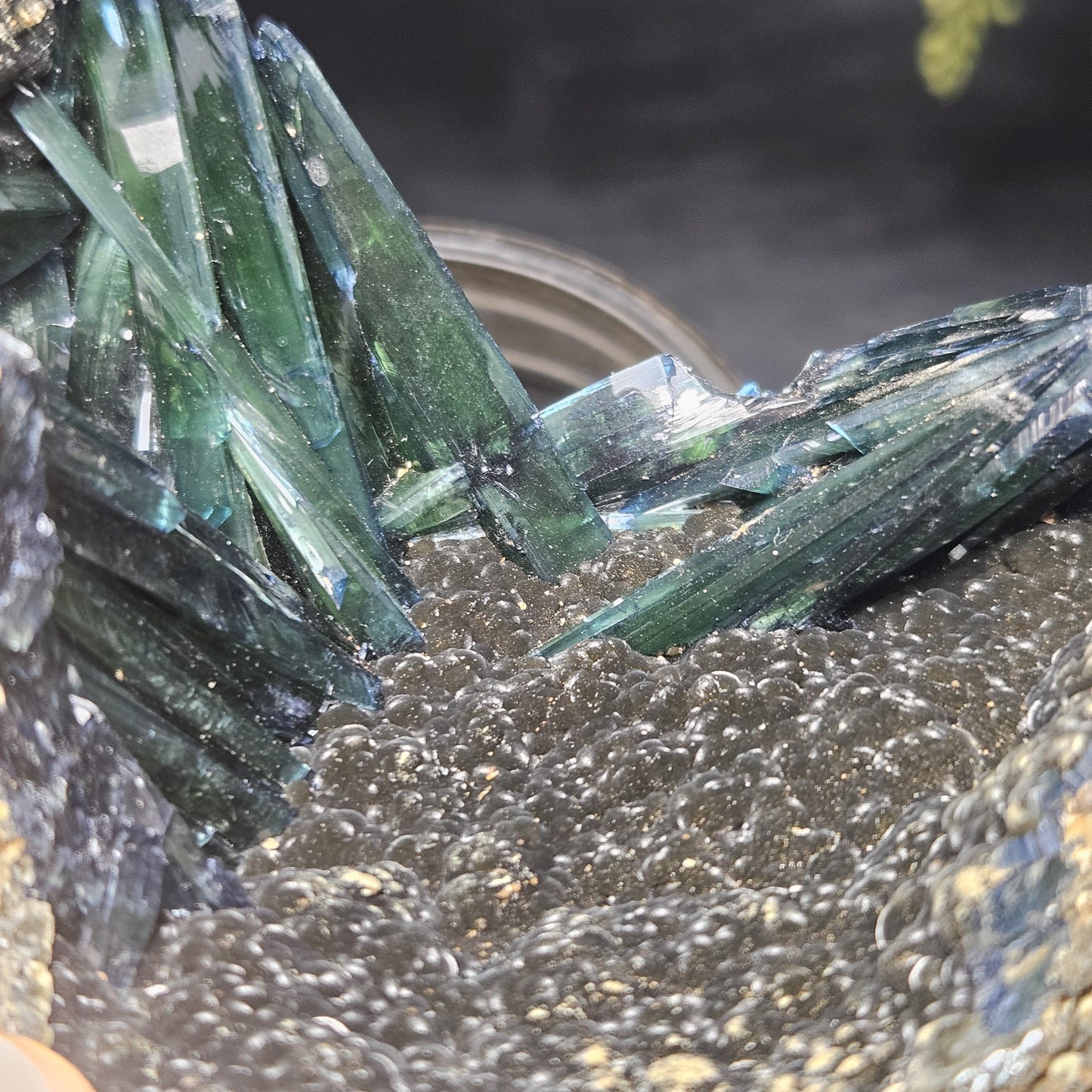 Vivianite Crystal Cluster 316g, Vivianite Specimen, Raw Blue