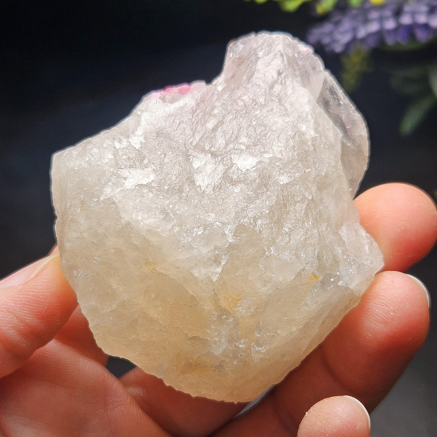 Bubblegum Pink Tourmaline in Quartz from Brazil 115.67g