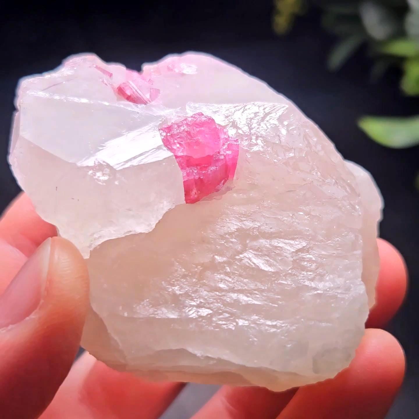 Bubblegum Pink Tourmaline in Quartz from Brazil 115.67g