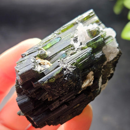 Green, Blue & Black Tourmaline Crystal 98g, Brazilian Tourmaline Specimen
