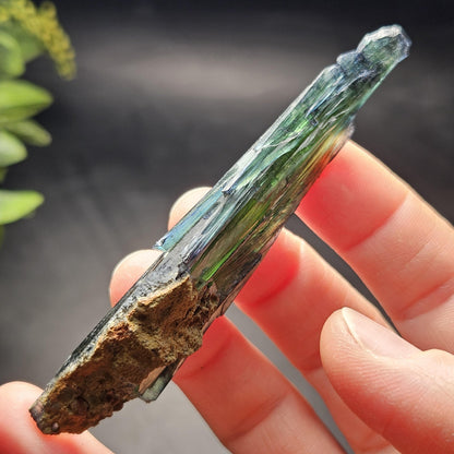 Vivianite Crystal Specimen 18.08g, Terminated Vivianite Crystal, Raw Blue