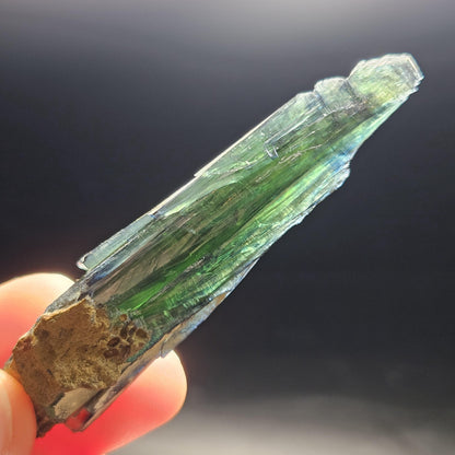 Vivianite Crystal Specimen 18.08g, Terminated Vivianite Crystal, Raw Blue
