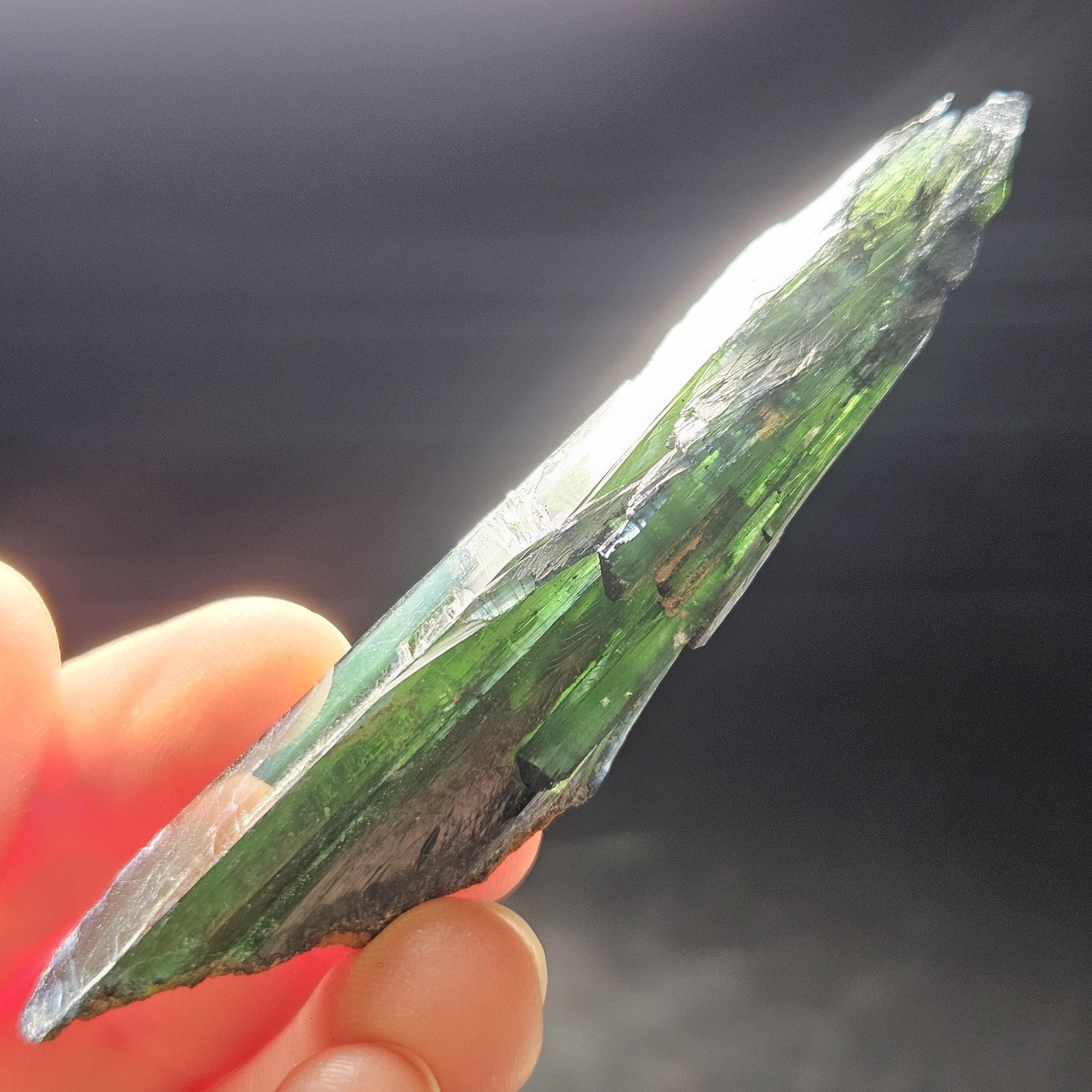 Vivianite Crystal Specimen 18.08g, Terminated Vivianite Crystal, Raw Blue