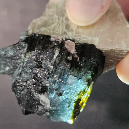 Blue Tourmaline Crystal 62.77g