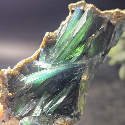 Vivianite Crystal Cluster 90.55g, Vivianite Specimen, Raw Blue