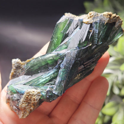 Vivianite Crystal Cluster 90.55g, Vivianite Specimen, Raw Blue