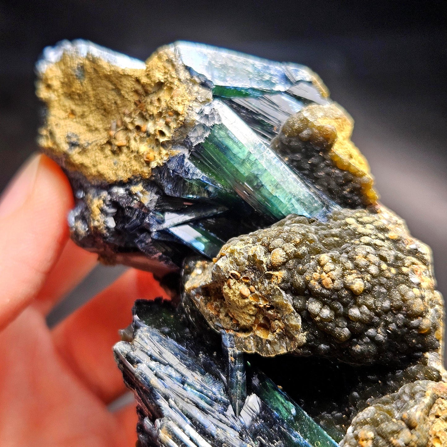 Vivianite Crystal Cluster 140g, Vivianite Specimen, Raw Blue