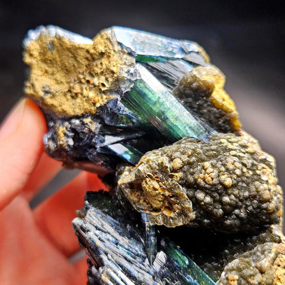 Vivianite Crystal Cluster 140g, Vivianite Specimen, Raw Blue