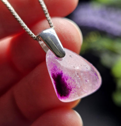 Gel Sugilite Pendant, Sugilite Crystal Necklace