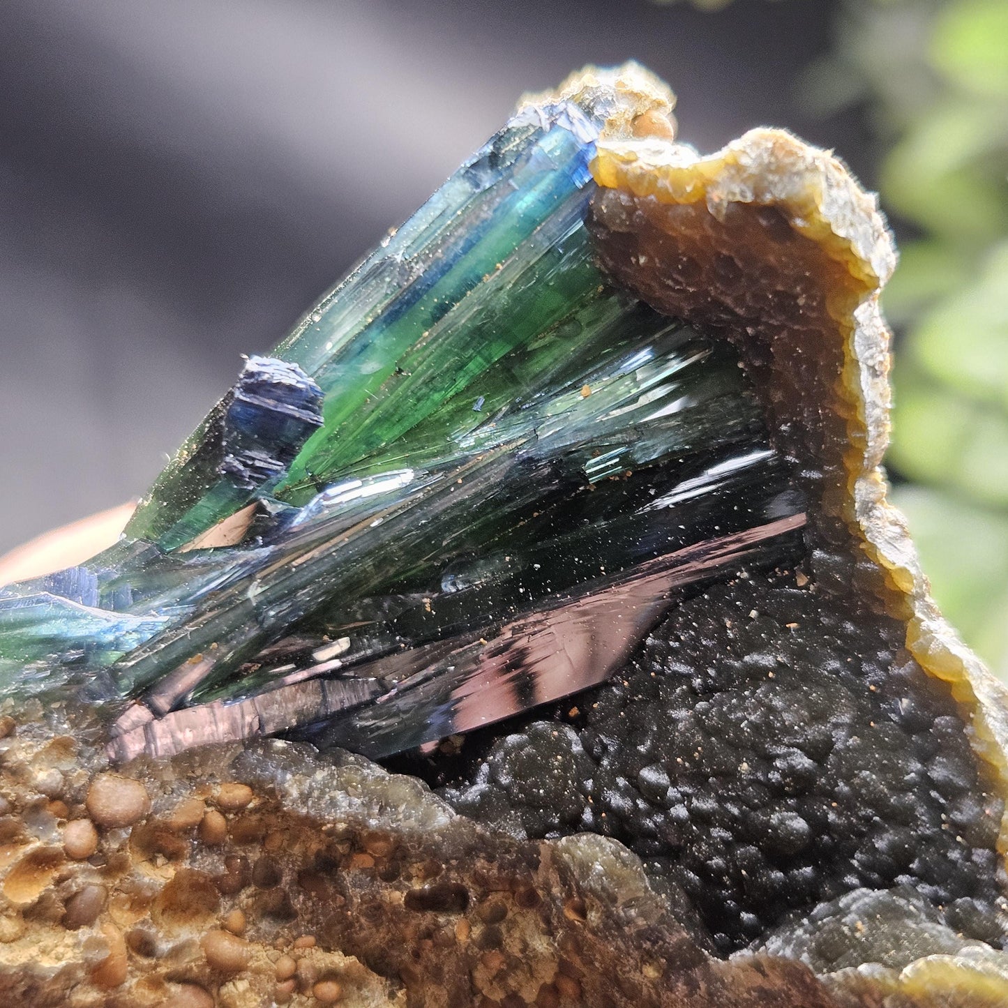Vivianite Crystal Cluster 57.87g, Vivianite Specimen, Raw Blue