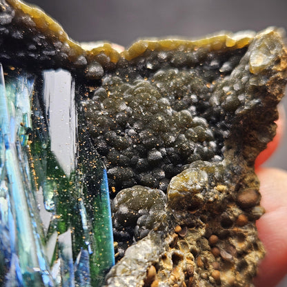 Vivianite Crystal Cluster 57.87g, Vivianite Specimen, Raw Blue