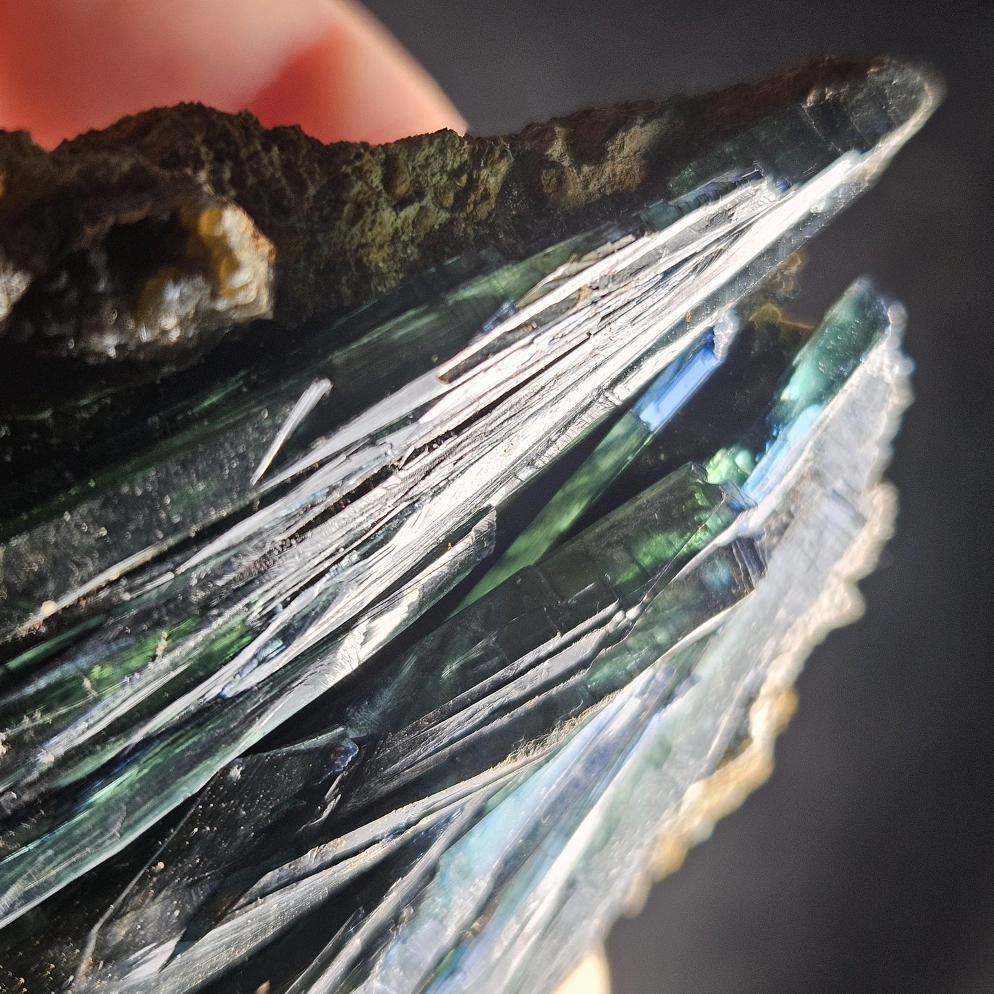Vivianite Crystal Cluster 131.82g, Vivianite Specimen, Raw Blue