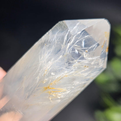 Blue Needle Quartz 51.45g, Colombian Crystal