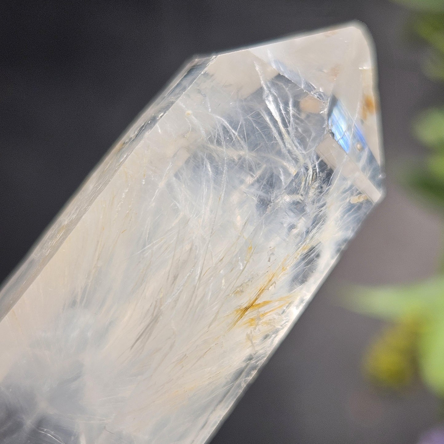 Blue Needle Quartz 51.45g, Colombian Crystal