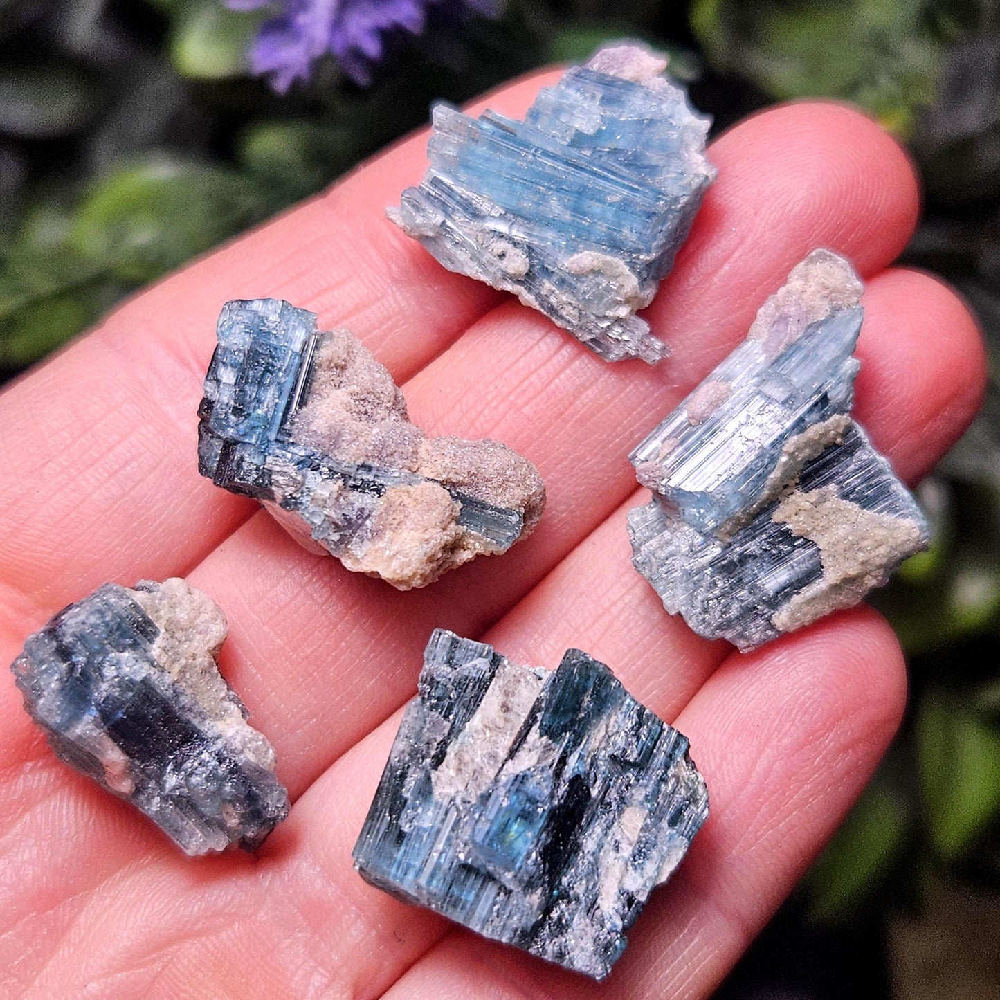 Blue Tourmaline Crystal Specimen from Brazil (3