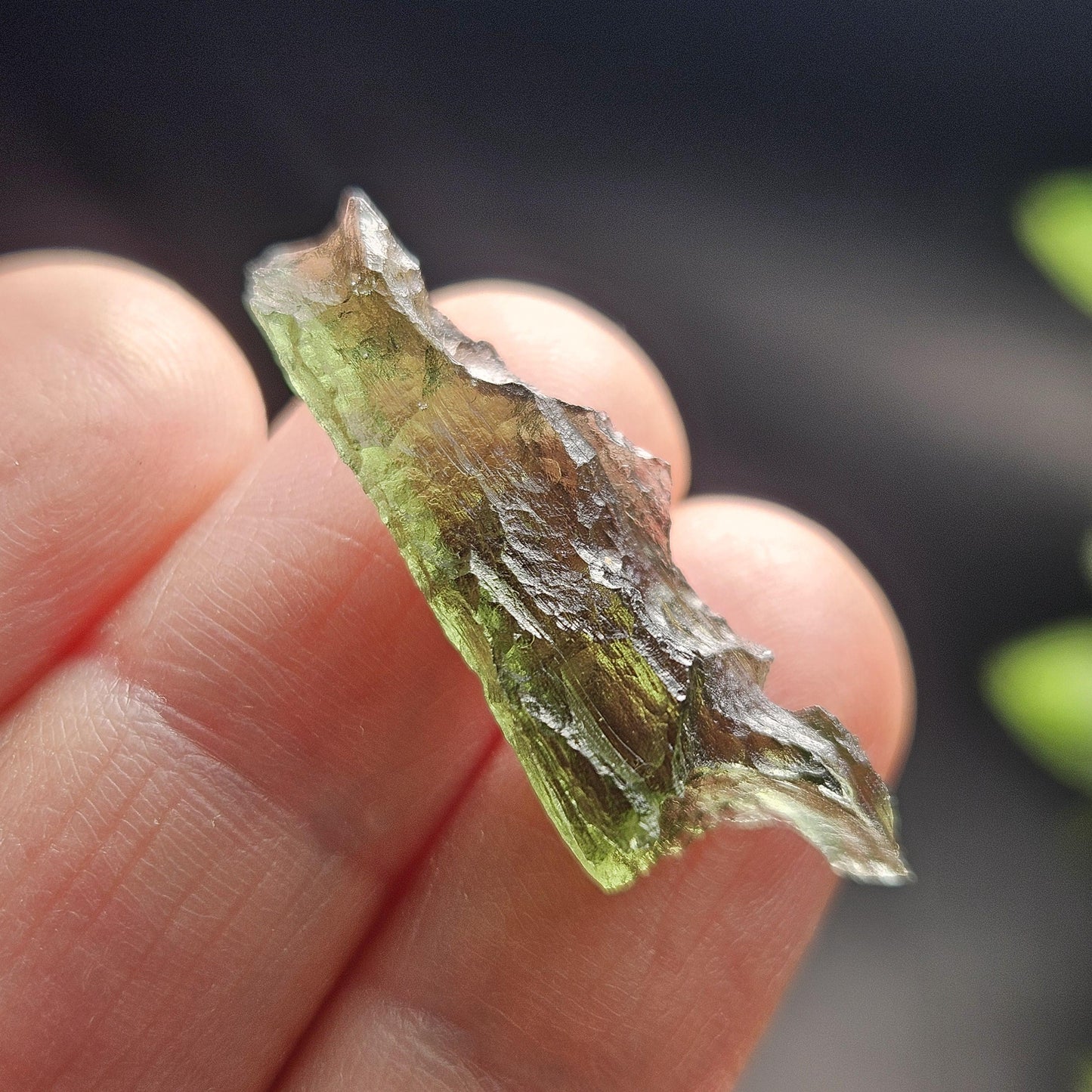 Moldavite Specimen from Vrabce 2.07g