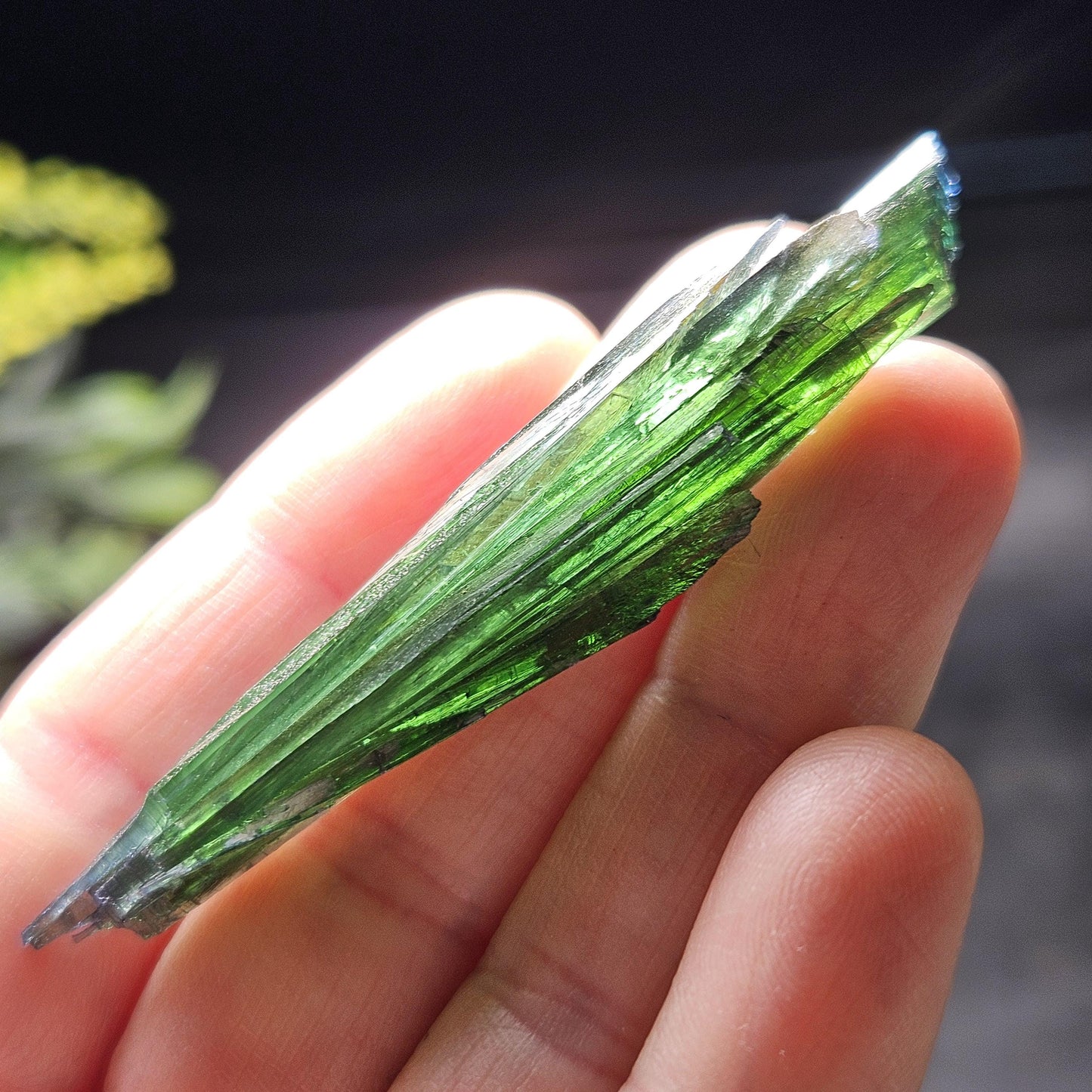 AAA Vivianite Crystal Specimen 7.57g, Terminated Vivianite Crystal, Raw Blue