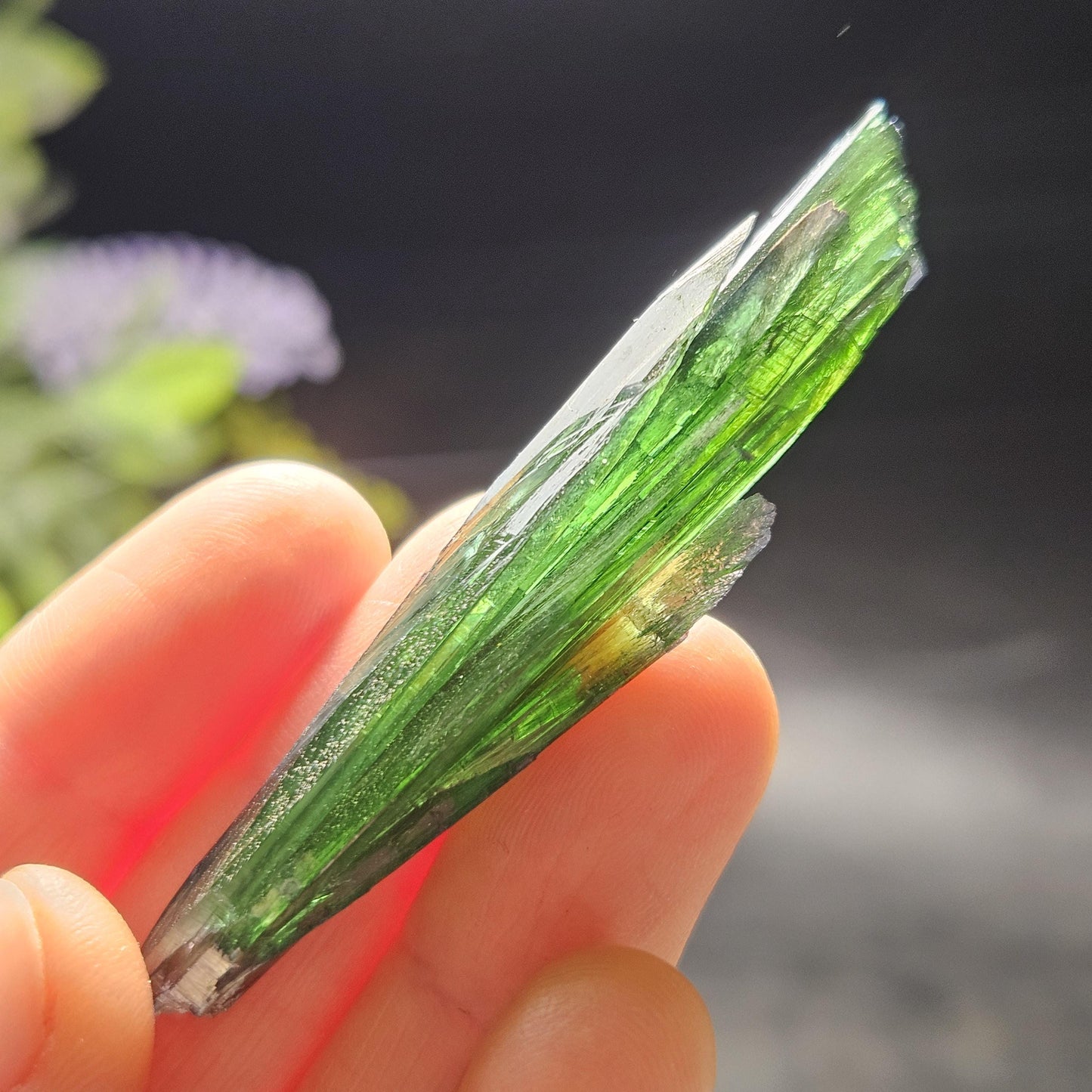 AAA Vivianite Crystal Specimen 7.57g, Terminated Vivianite Crystal, Raw Blue