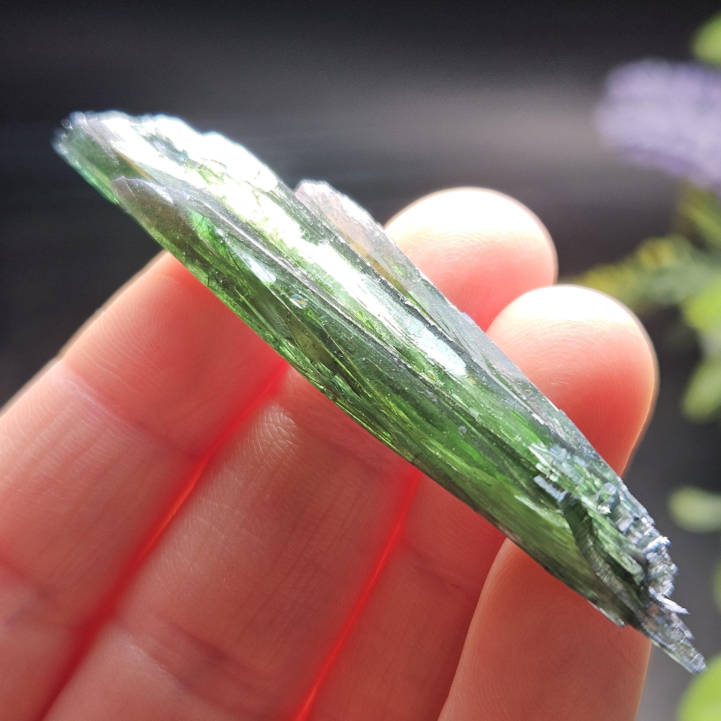 AAA Vivianite Crystal Specimen 7.57g, Terminated Vivianite Crystal, Raw Blue