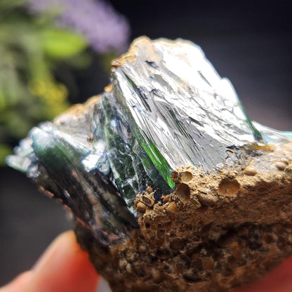 Vivianite Crystal Cluster 109.55g, Vivianite Specimen, Raw Blue