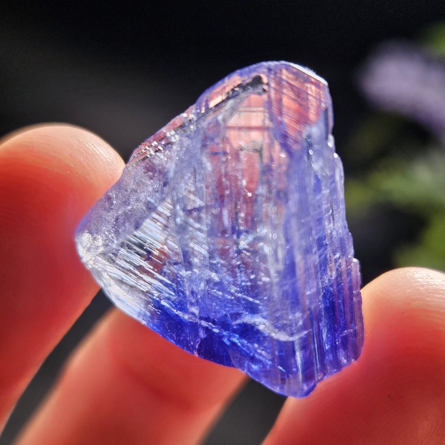 Tanzanite Crystal 6.69g, Bi Colored Raw Tanzanite Stone Specimen