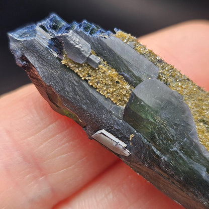AAA Vivianite Crystal Specimen 14.89g, Terminated Vivianite Crystal, Raw Blue