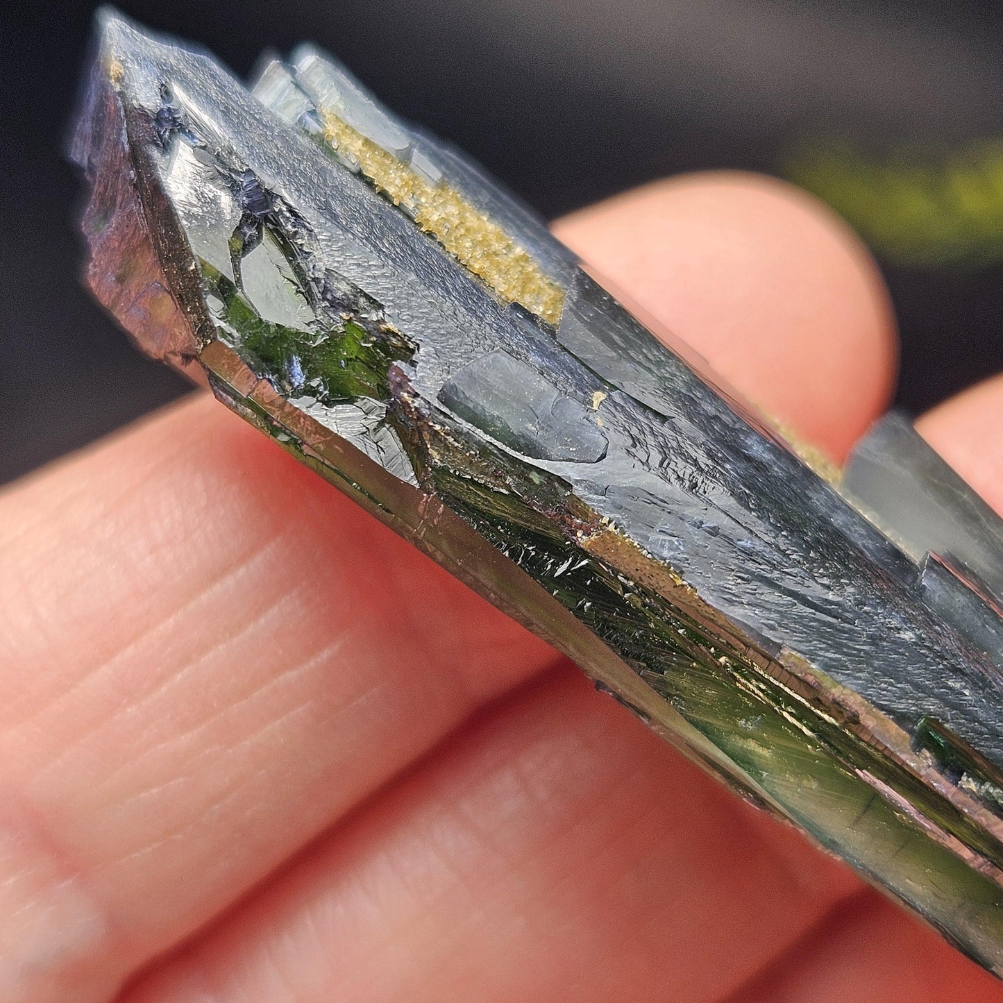 AAA Vivianite Crystal Specimen 14.89g, Terminated Vivianite Crystal, Raw Blue