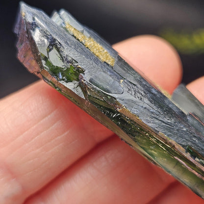 AAA Vivianite Crystal Specimen 14.89g, Terminated Vivianite Crystal, Raw Blue