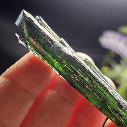 AAA Vivianite Crystal Specimen 14.89g, Terminated Vivianite Crystal, Raw Blue