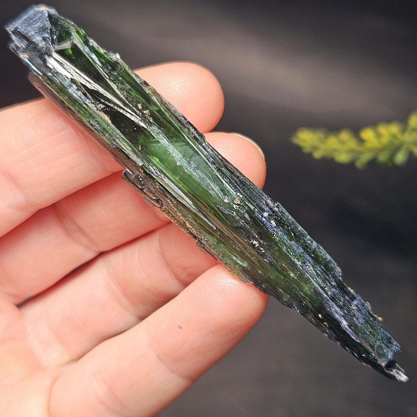 AAA Vivianite Crystal Specimen 14.89g, Terminated Vivianite Crystal, Raw Blue