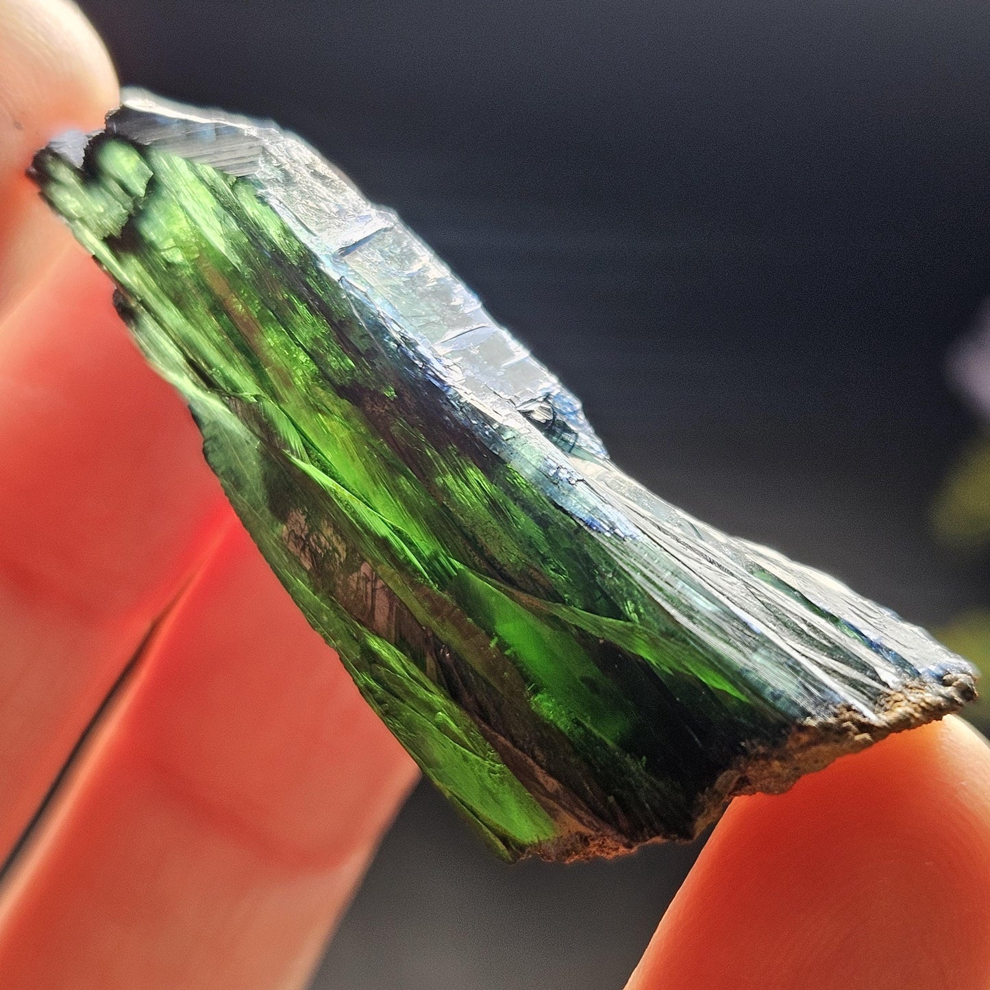 AAA Vivianite Crystal Specimen 8.45g, Terminated Vivianite Crystal, Raw Blue