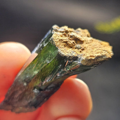 AAA Vivianite Crystal Specimen 8.45g, Terminated Vivianite Crystal, Raw Blue