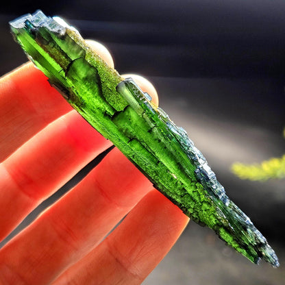 AAA Vivianite Crystal Specimen 14.89g, Terminated Vivianite Crystal, Raw Blue
