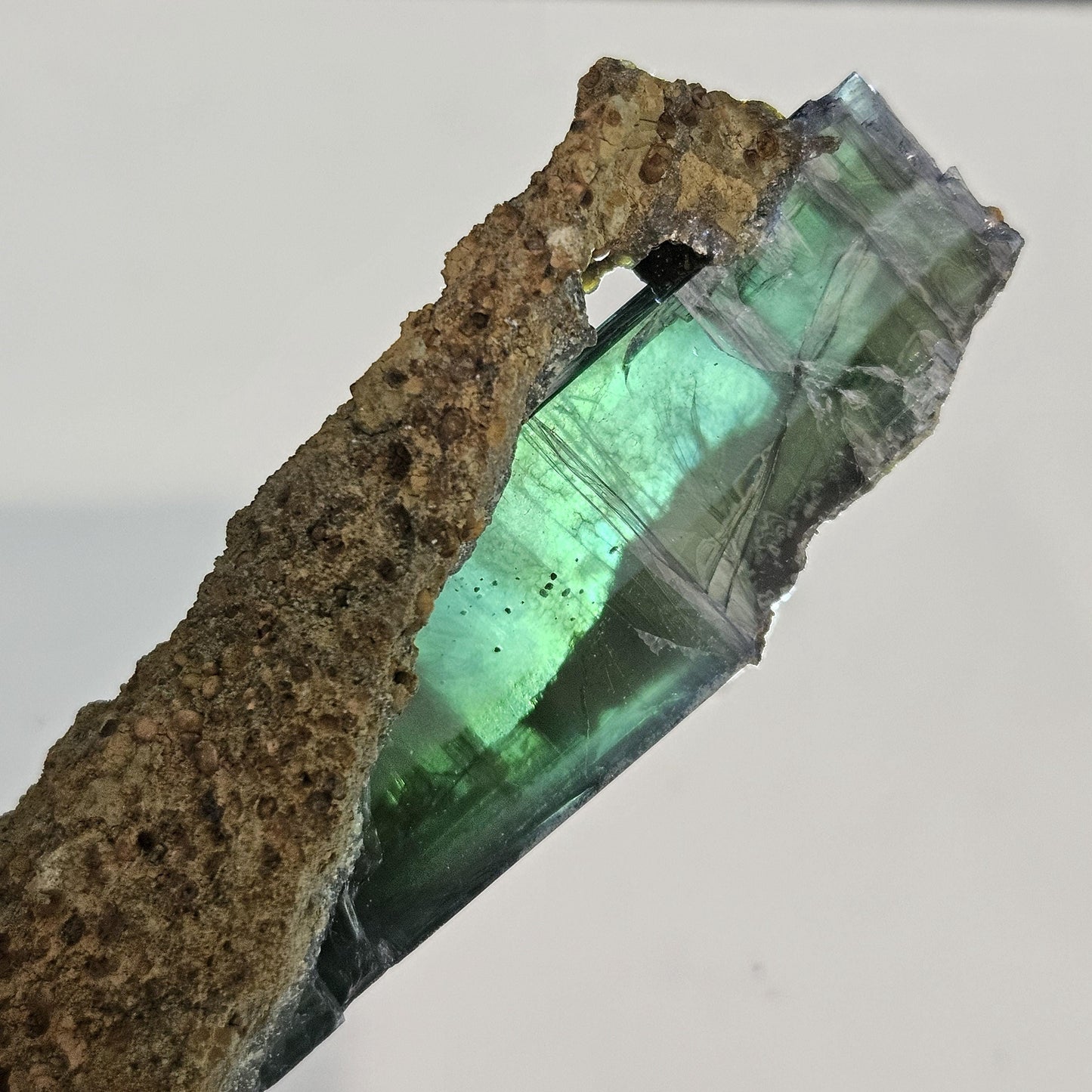 Vivianite PHANTOM Crystal Specimen 72.49g, Vivianite Crystal Cluster, Raw Blue