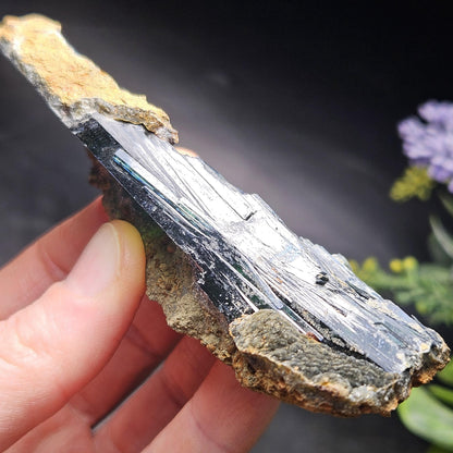 Vivianite PHANTOM Crystal Specimen 72.49g, Vivianite Crystal Cluster, Raw Blue