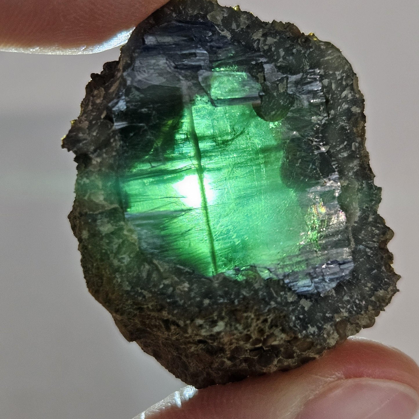 Vivianite Crystal Cluster 18.89g, Vivianite Specimen, Raw Blue