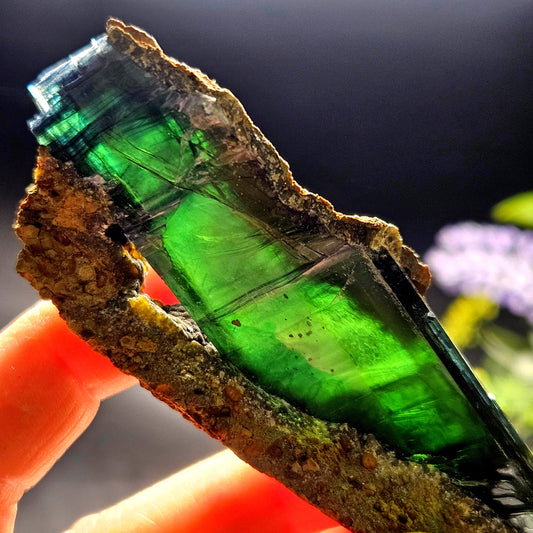 Vivianite PHANTOM Crystal Specimen 72.49g, Vivianite Crystal Cluster, Raw Blue