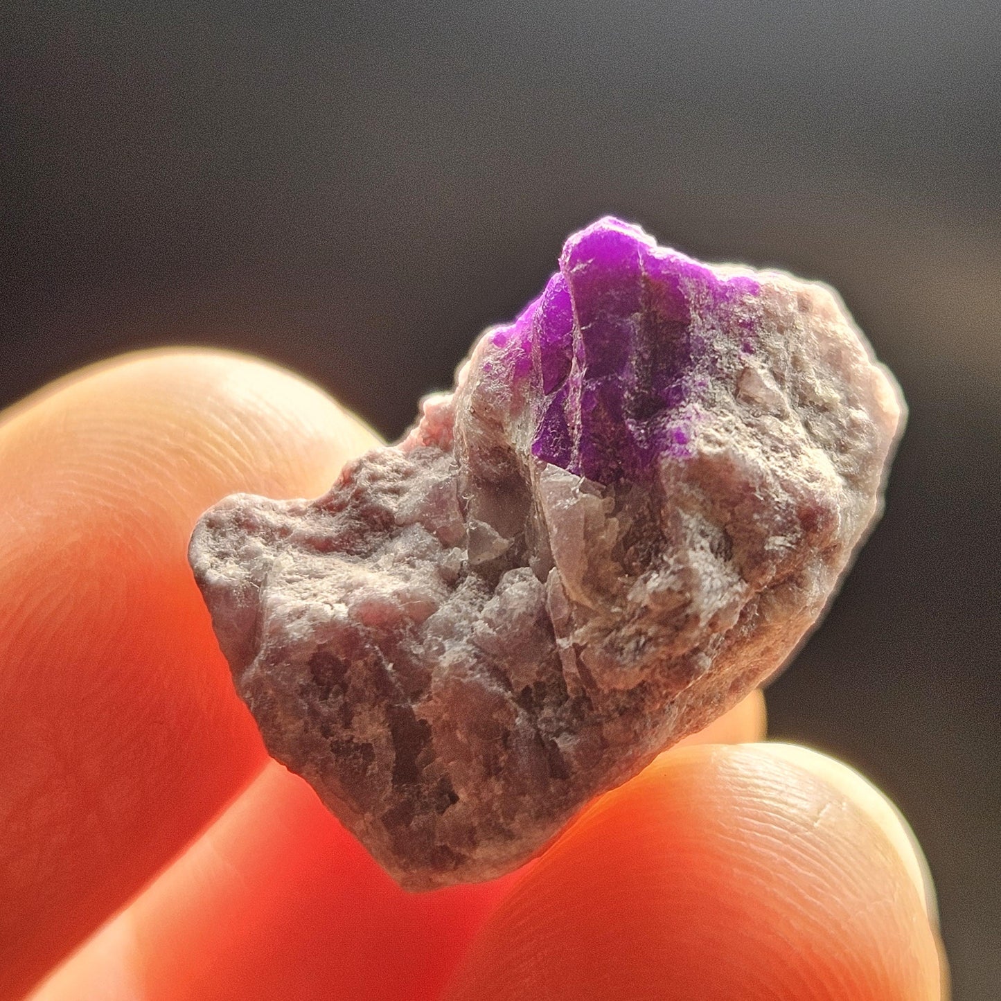 Gel Sugilite Crystal 4.87g, Raw South African Sugilite Stone Specimen