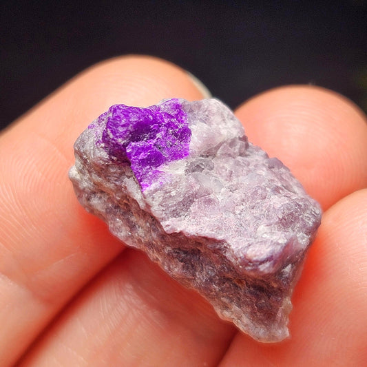 Gel Sugilite Crystal 4.87g, Raw South African Sugilite Stone Specimen