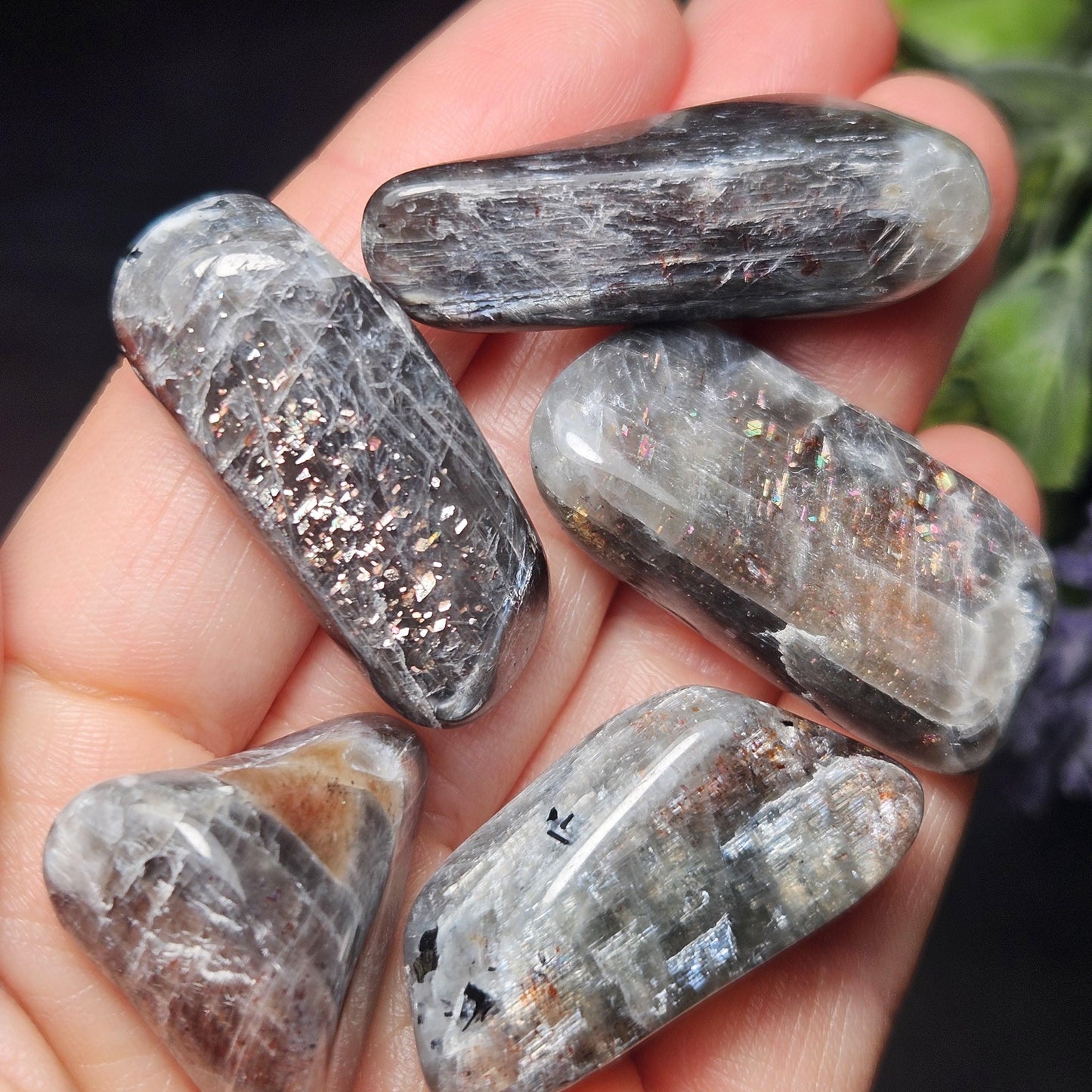 Meteor Shower Sunstone from Tanzania (8