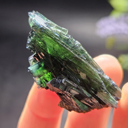 AAA Vivianite Crystal Specimen 13.37g, Terminated Vivianite Crystal, Raw Blue